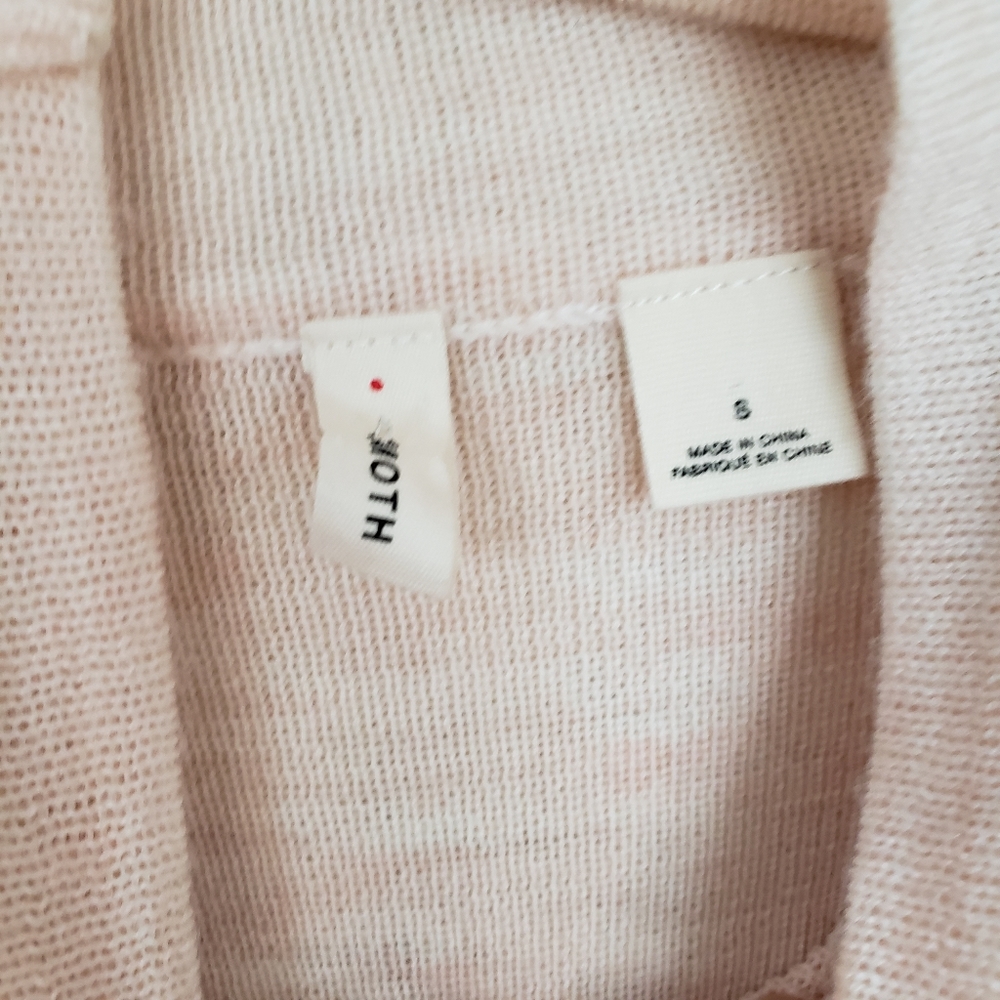 Anthropologie Moth Button Sleeve Dolman Turtleneck - Picture 5 of 6
